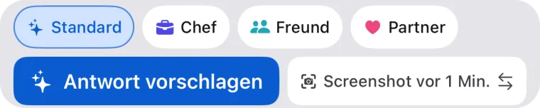 Die Morphy-Tastatur mit der KI-Leiste über den Tasten